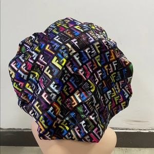Black & colorful bonnet